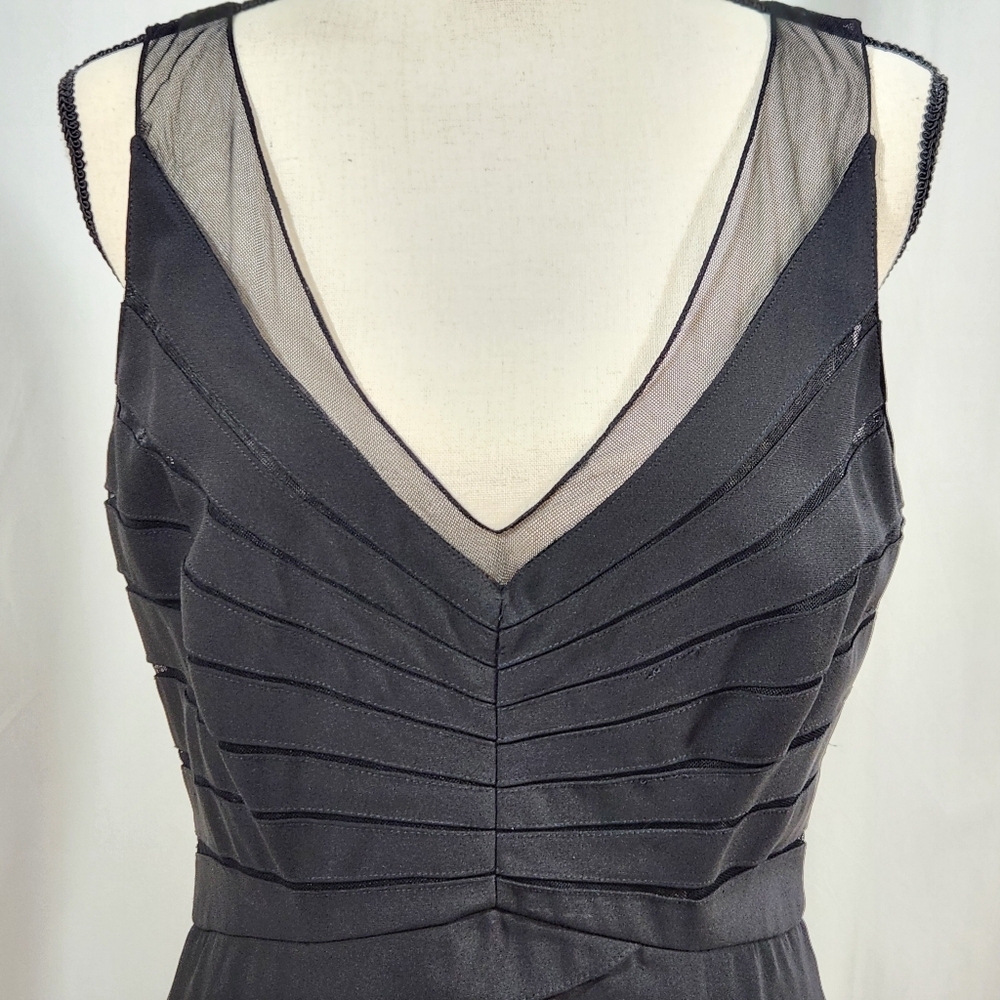 100% Silk Sherrie Bloom Peter Noviello Chetta B Little Black Dress Size …